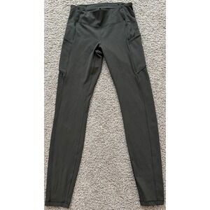 Lululemon Speed Up Tight 28" Full On Luxtreme Size 6 Olive Green Pocket W5BMUS